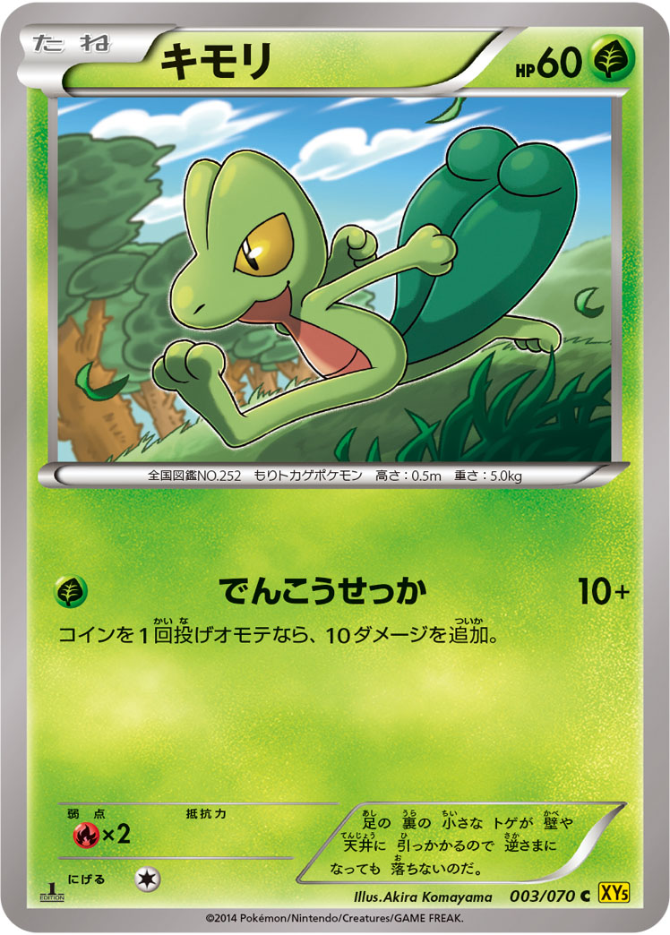 Treecko — XY5-Bg: Gaia Volcano #003/070