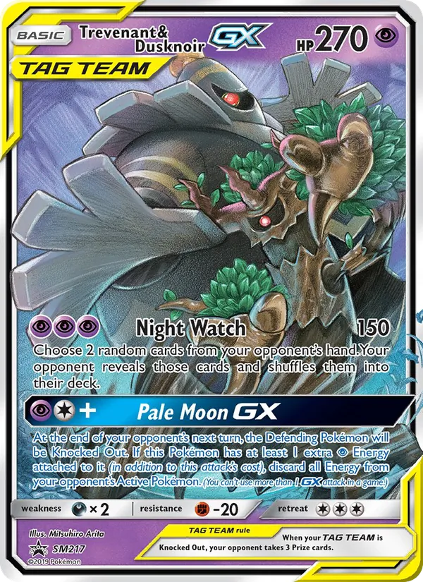 Trevenant & Dusknoir GX — SM Promos #SM217