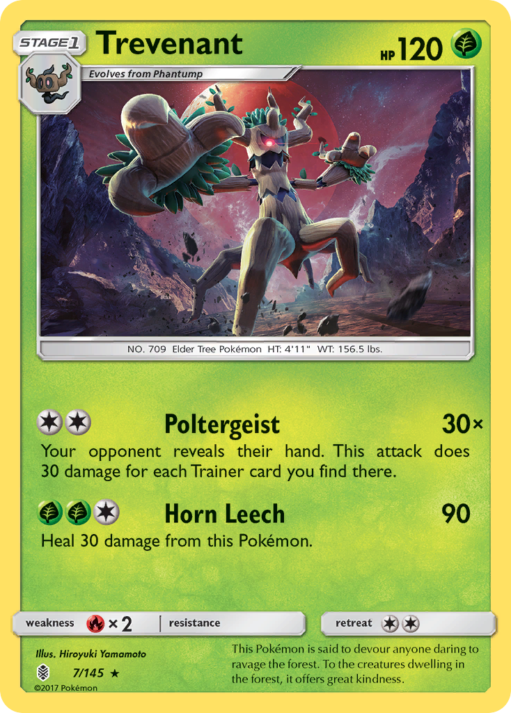 Trevenant — SM - Guardians Rising #7/145