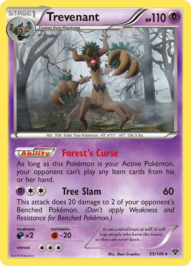 Trevenant — XY Base Set #55/146