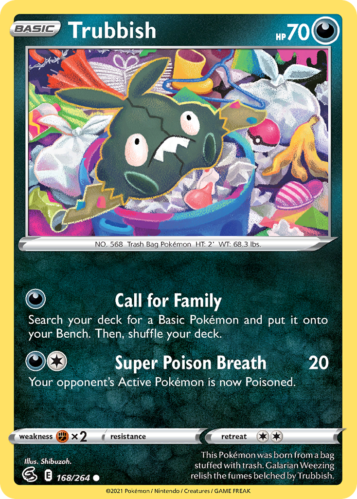 Trubbish — SWSH08: Fusion Strike #168/264