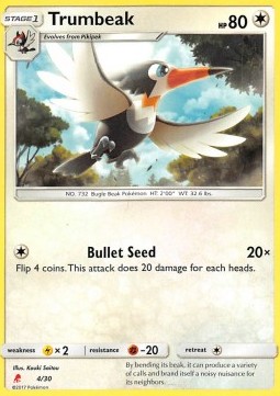Trumbeak — SM Trainer Kit: Lycanroc & Alolan Raichu #4/30