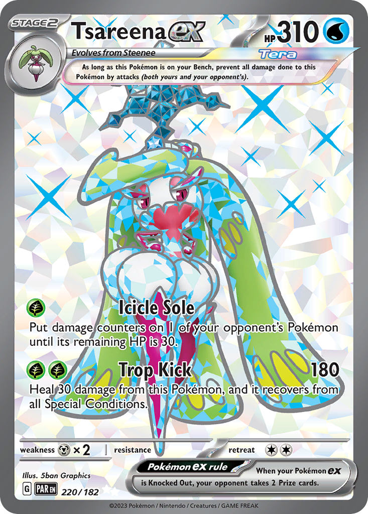 Tsareena ex — SV04: Paradox Rift #220/182