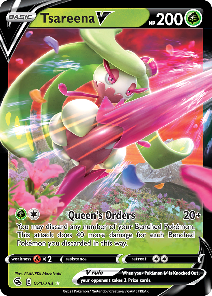 Tsareena V — SWSH08: Fusion Strike #021/264
