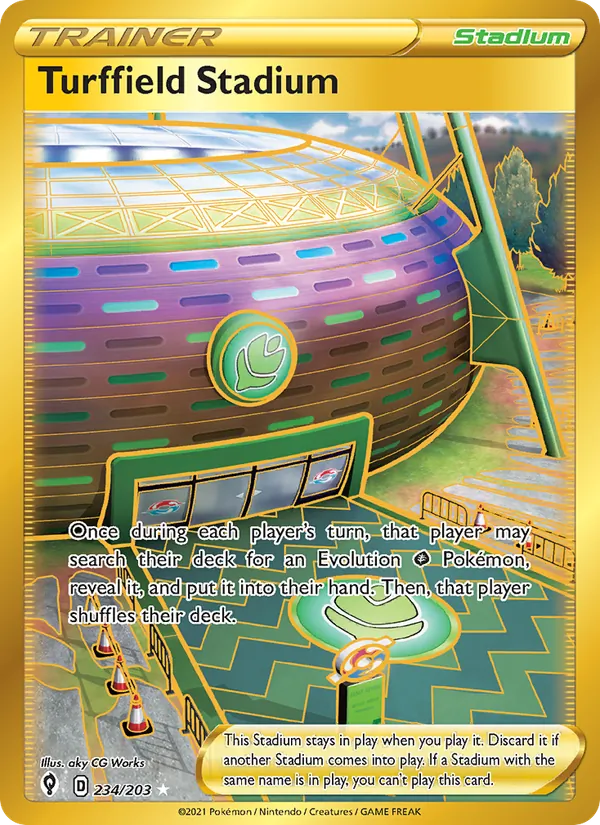 Turffield Stadium (Secret) — SWSH07: Evolving Skies #234/203