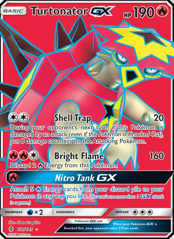 Turtonator GX (Full Art) — SM - Guardians Rising #131/145