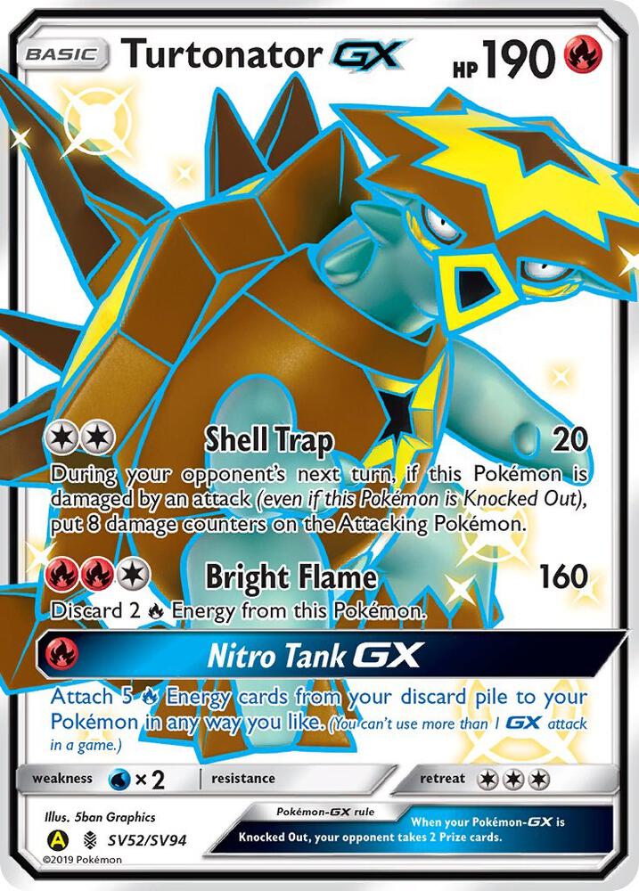 Turtonator GX — Hidden Fates: Shiny Vault #SV52/SV94