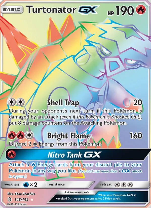Turtonator GX (Secret) — SM - Guardians Rising #148/145