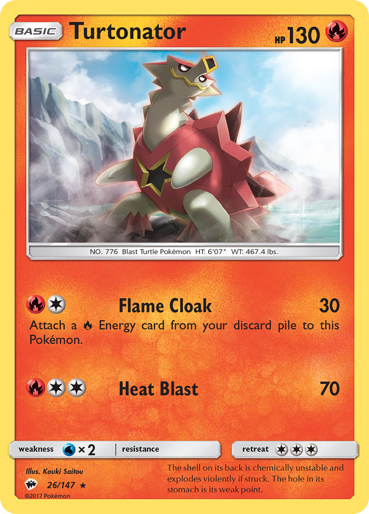 Turtonator — SM - Burning Shadows #26/147