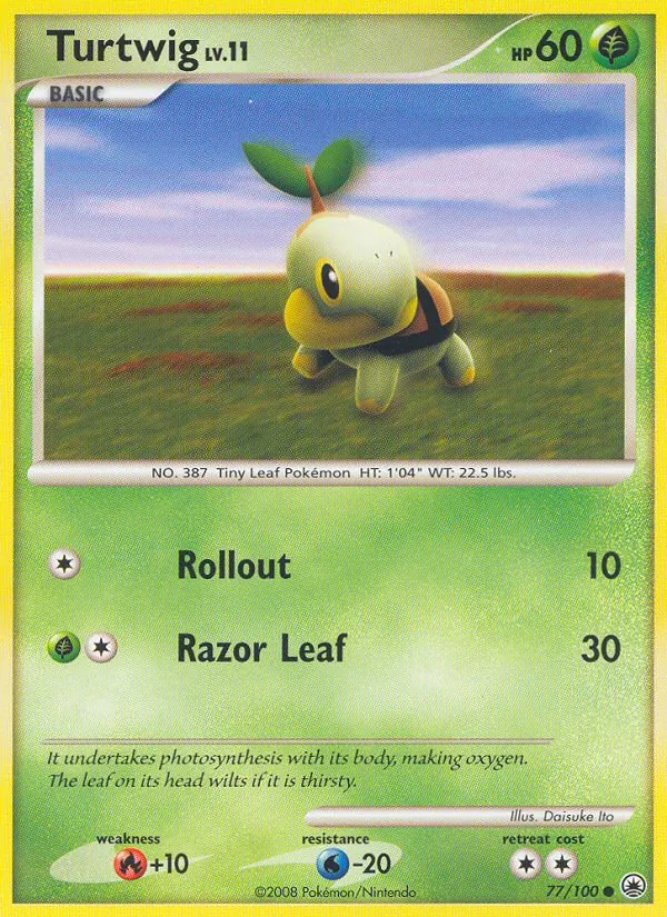 Turtwig (77) — Majestic Dawn #77/100
