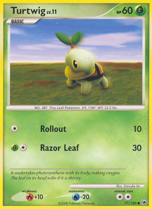 Turtwig — Burger King Promos #077/100