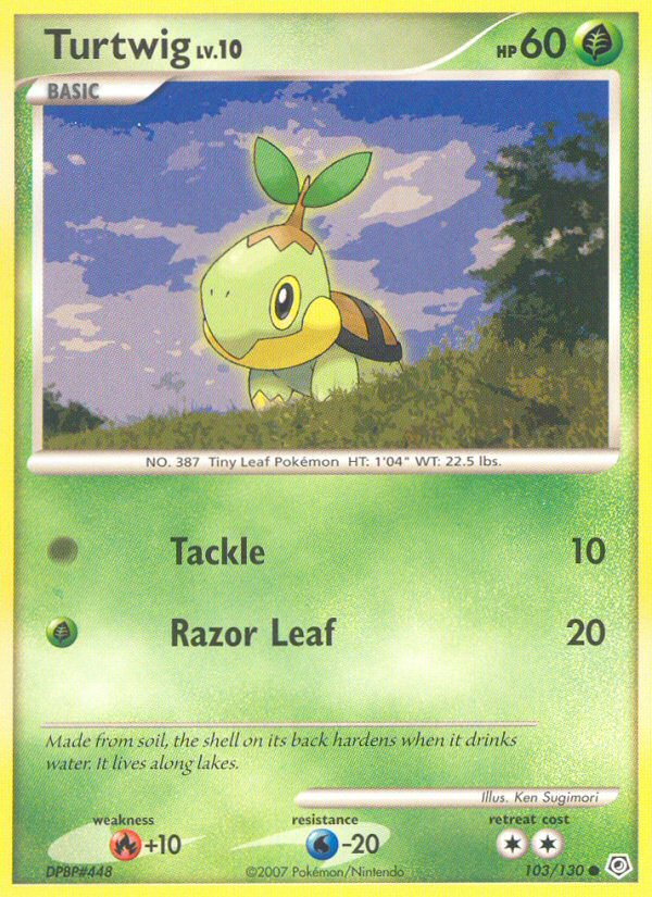 Turtwig — League & Championship Cards #103/130