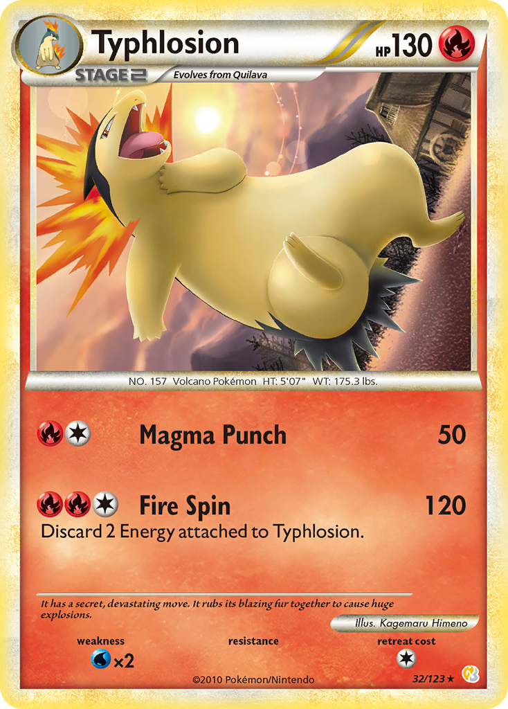 Typhlosion — HeartGold SoulSilver #32/123