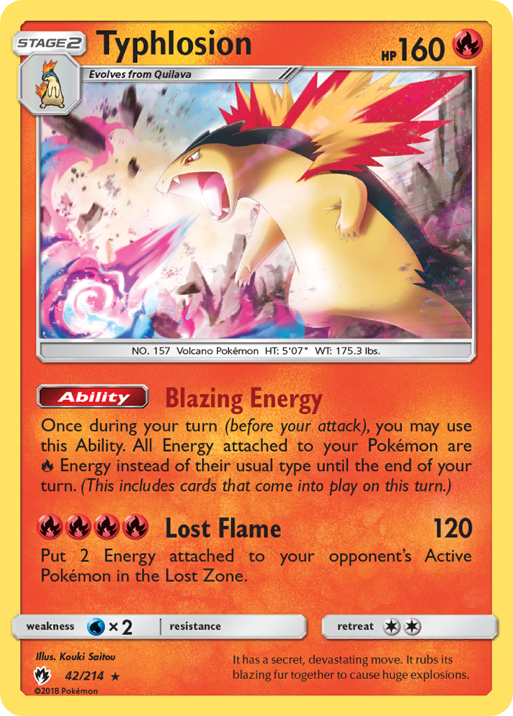 Typhlosion — SM - Lost Thunder #42/214