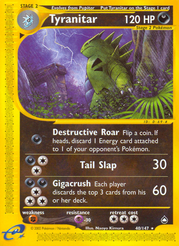 Tyranitar — Aquapolis #040/147