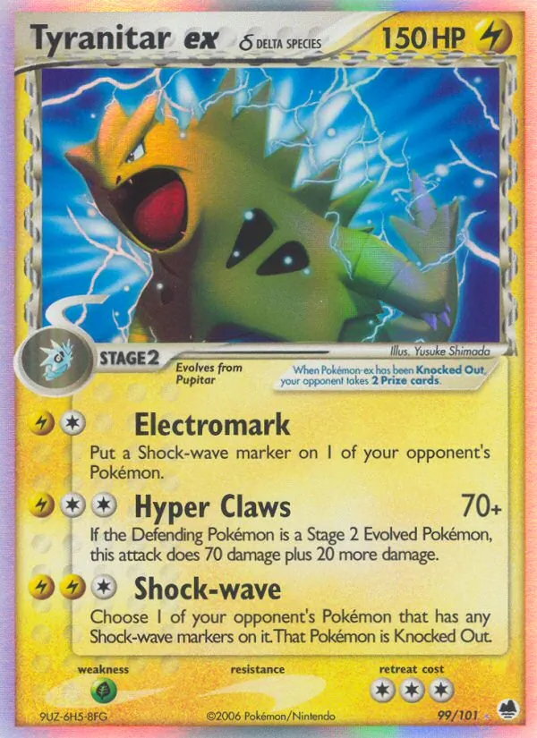 Tyranitar ex (Delta Species) — Dragon Frontiers #99/101