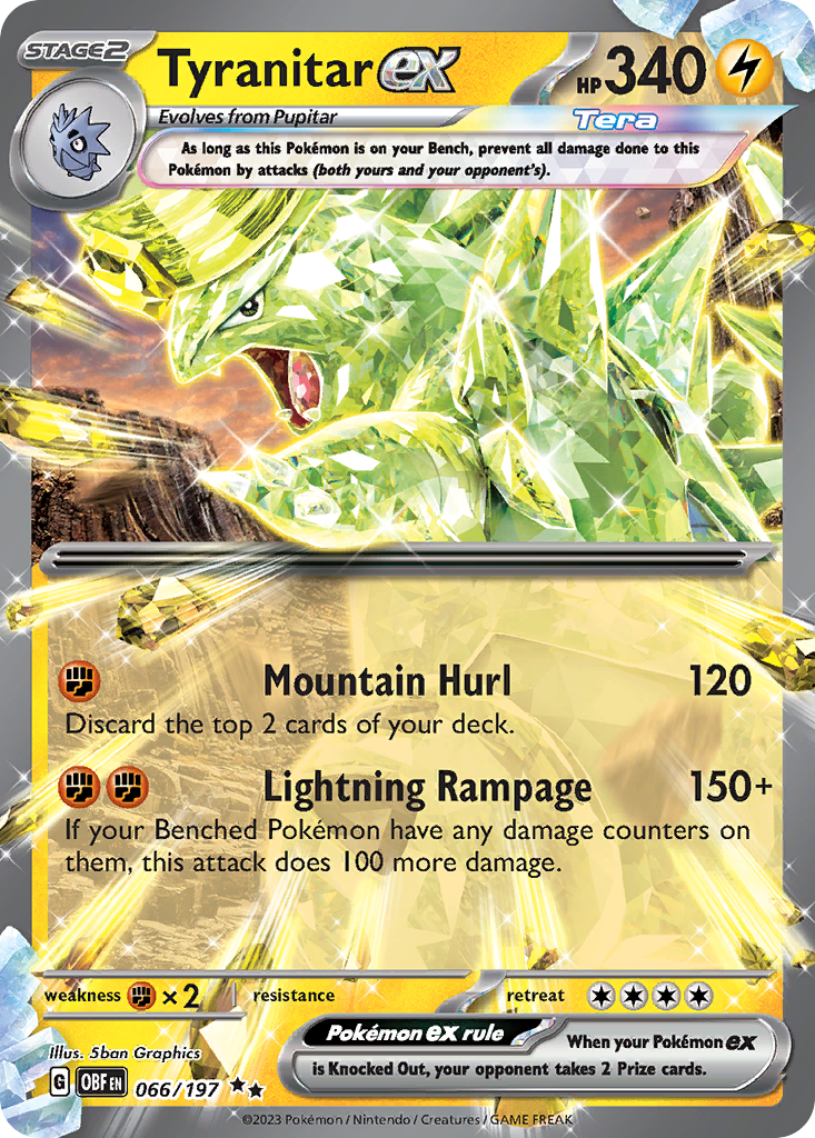 Tyranitar ex — Prize Pack Series Cards #066/197