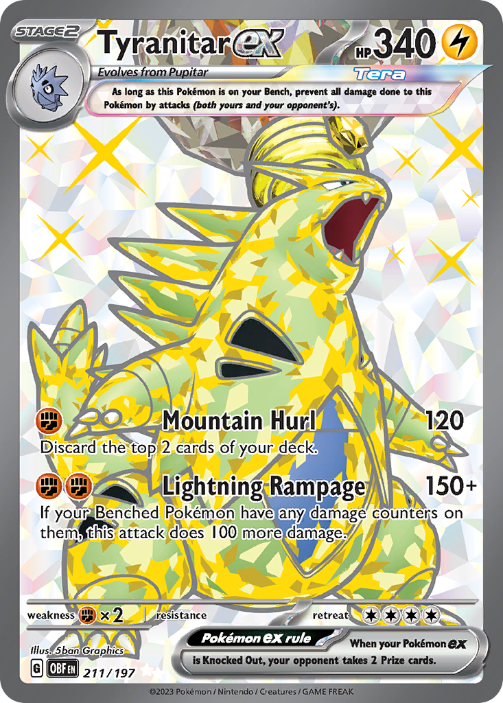 Tyranitar ex — SV03: Obsidian Flames #211/197