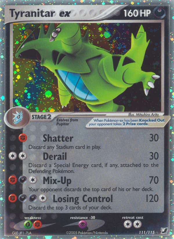 Tyranitar ex — Unseen Forces #111/115