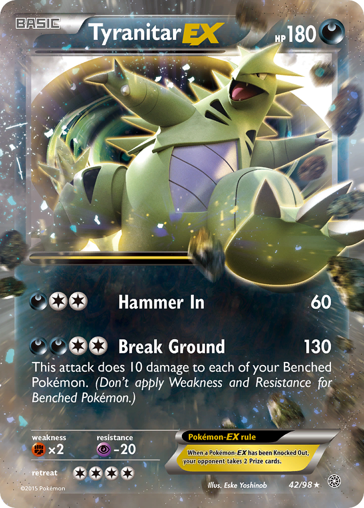 Tyranitar EX — XY - Ancient Origins #42/98