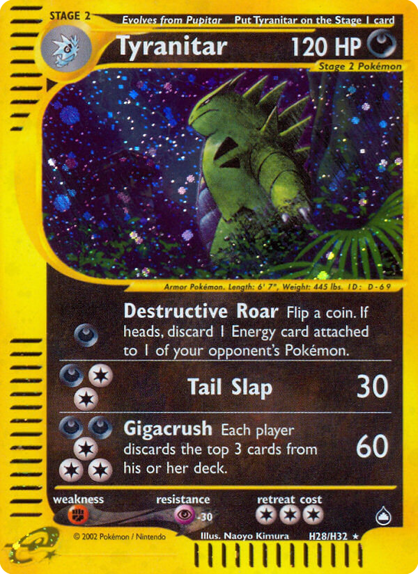 Tyranitar (H28) — Aquapolis #H28/H32