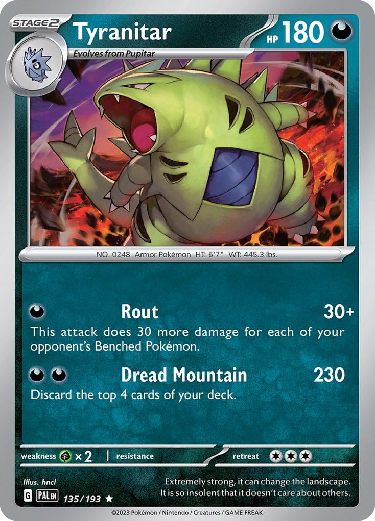 Tyranitar — Miscellaneous Cards & Products #135/193
