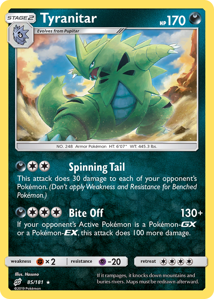 Tyranitar — SM - Team Up #85/181