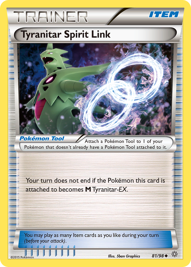 Tyranitar Spirit Link — XY - Ancient Origins #81/98