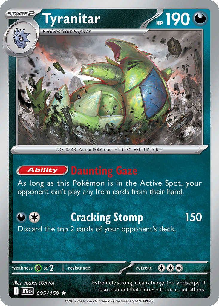 Tyranitar — SV09: Journey Together #095/159