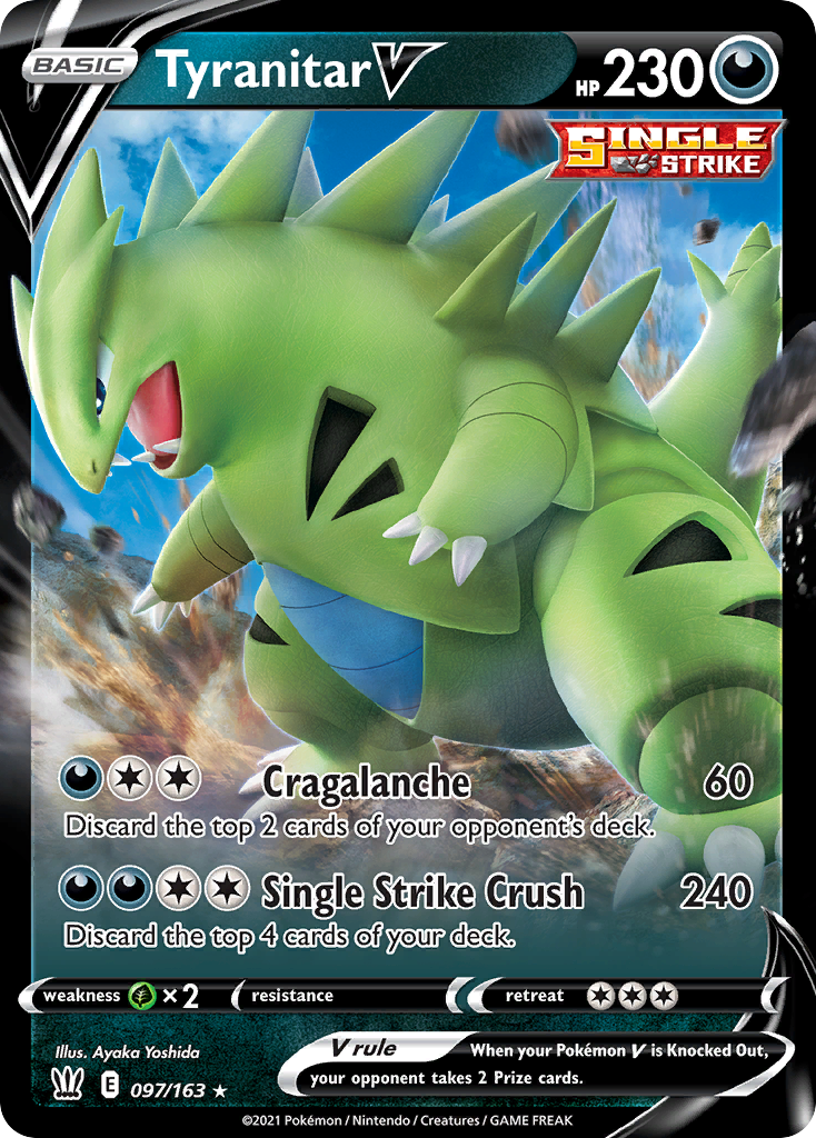 Tyranitar V — SWSH05: Battle Styles #097/163