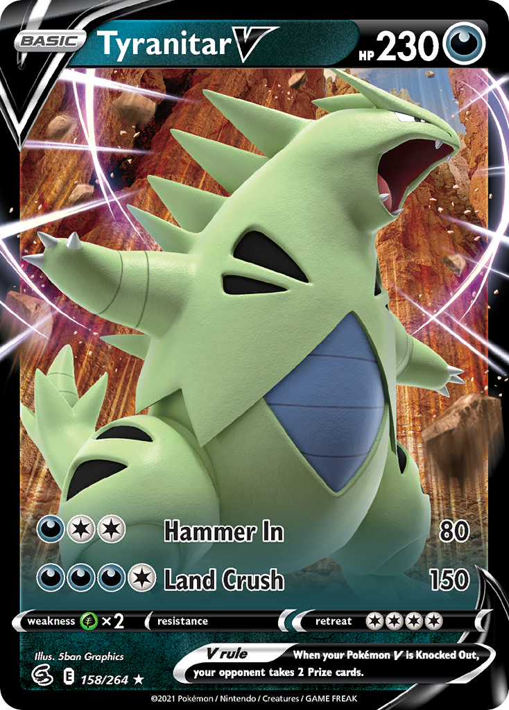 Tyranitar V — SWSH08: Fusion Strike #158/264