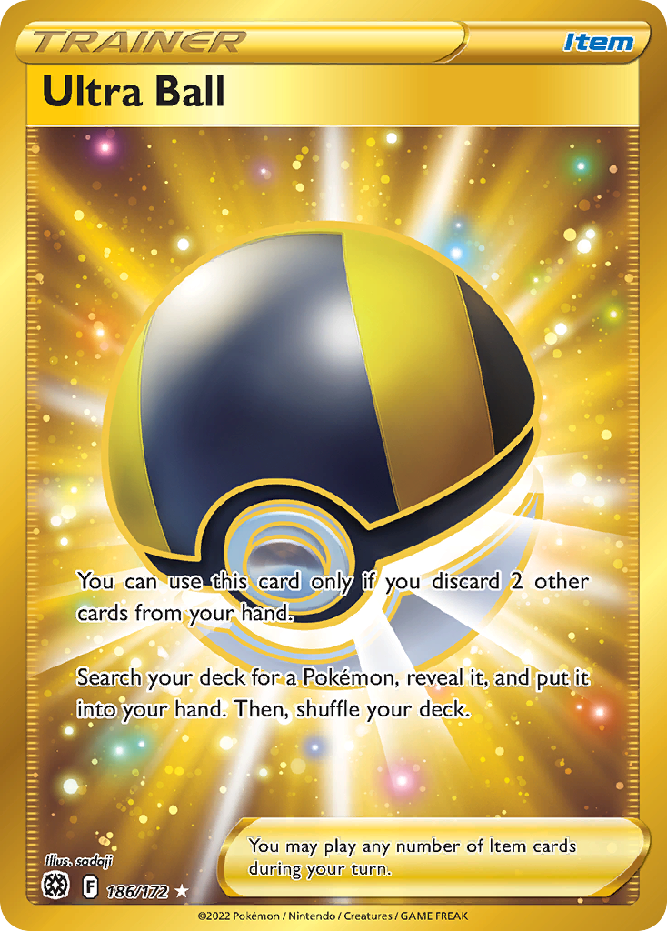 Ultra Ball (Secret) — SWSH09: Brilliant Stars #186/172