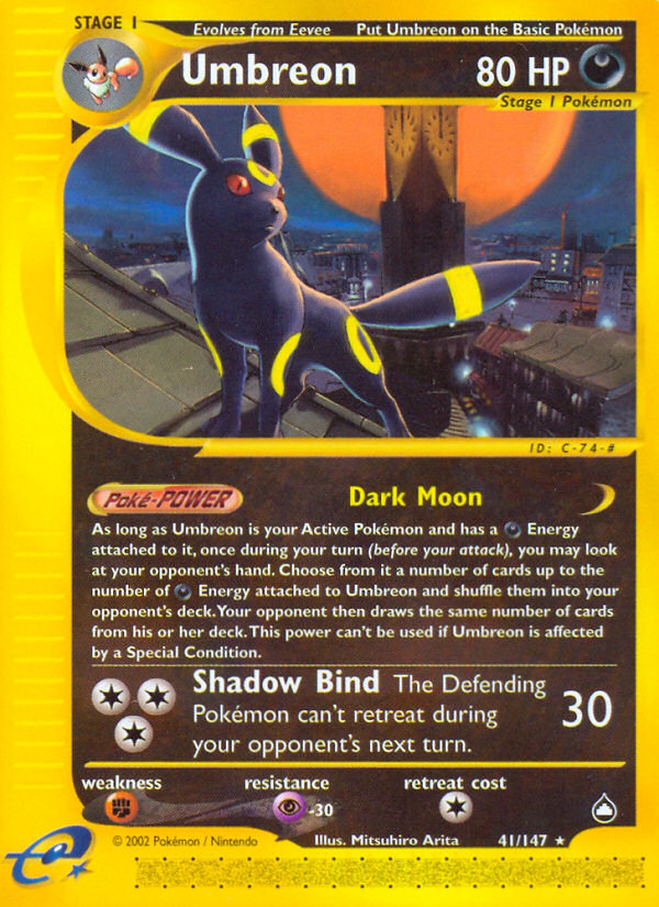 Umbreon — Aquapolis #041/147