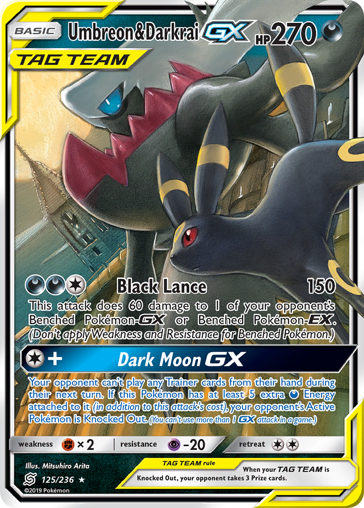 Umbreon & Darkrai GX — SM - Unified Minds #125/236