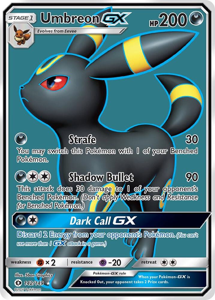 Umbreon GX (Full Art) — SM Base Set #142/149
