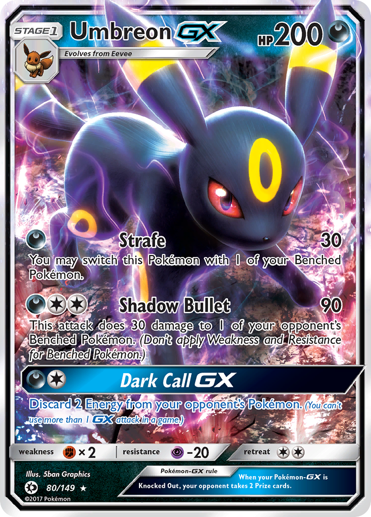 Umbreon GX — SM Base Set #80/149