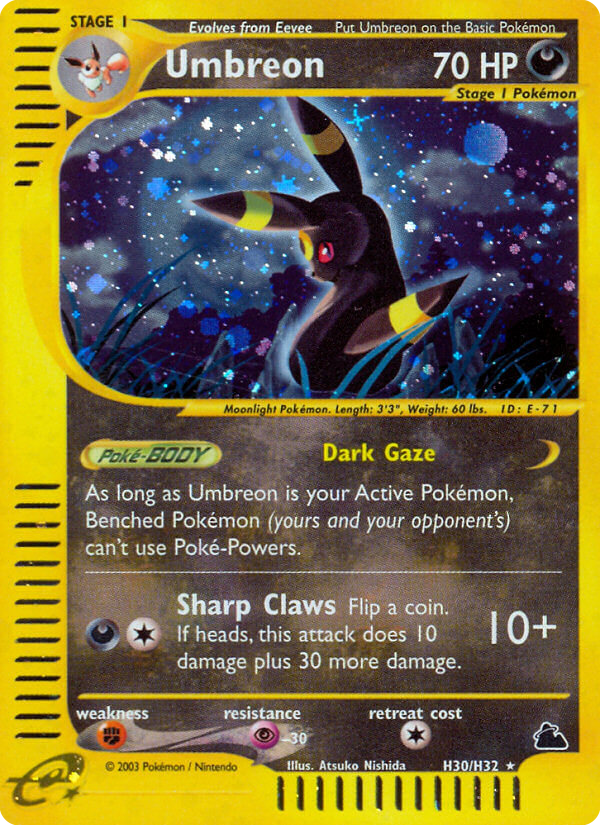 Umbreon (H30) — Skyridge #H30/H32
