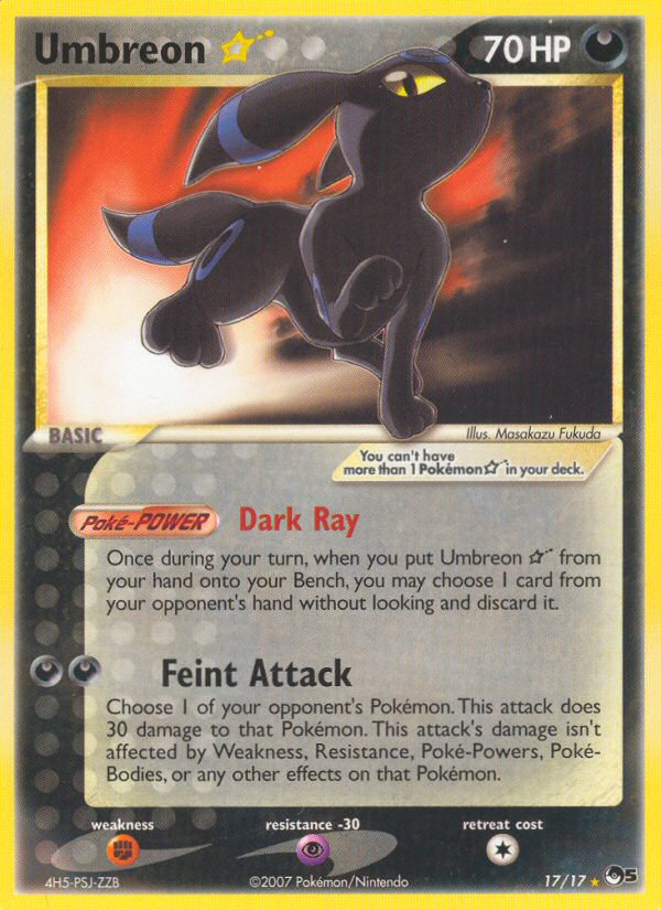 Umbreon Star — POP Series 5 #017/017
