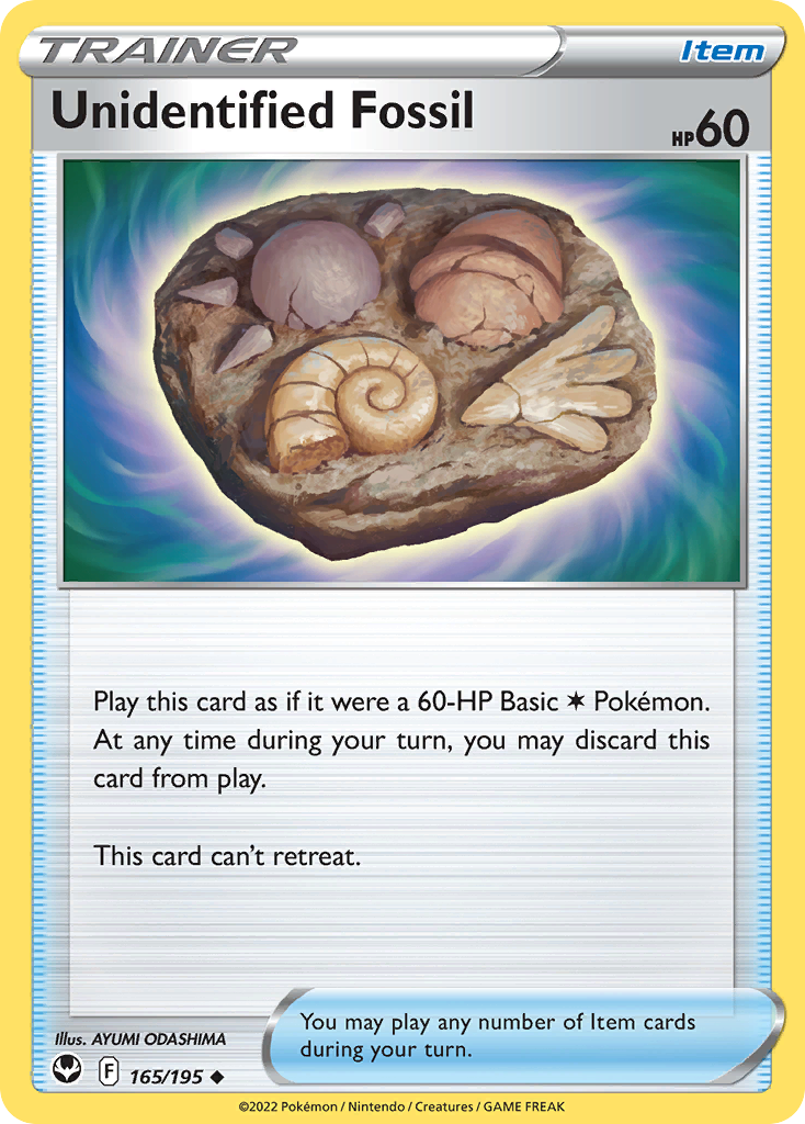 Unidentified Fossil — SWSH12: Silver Tempest #165/195