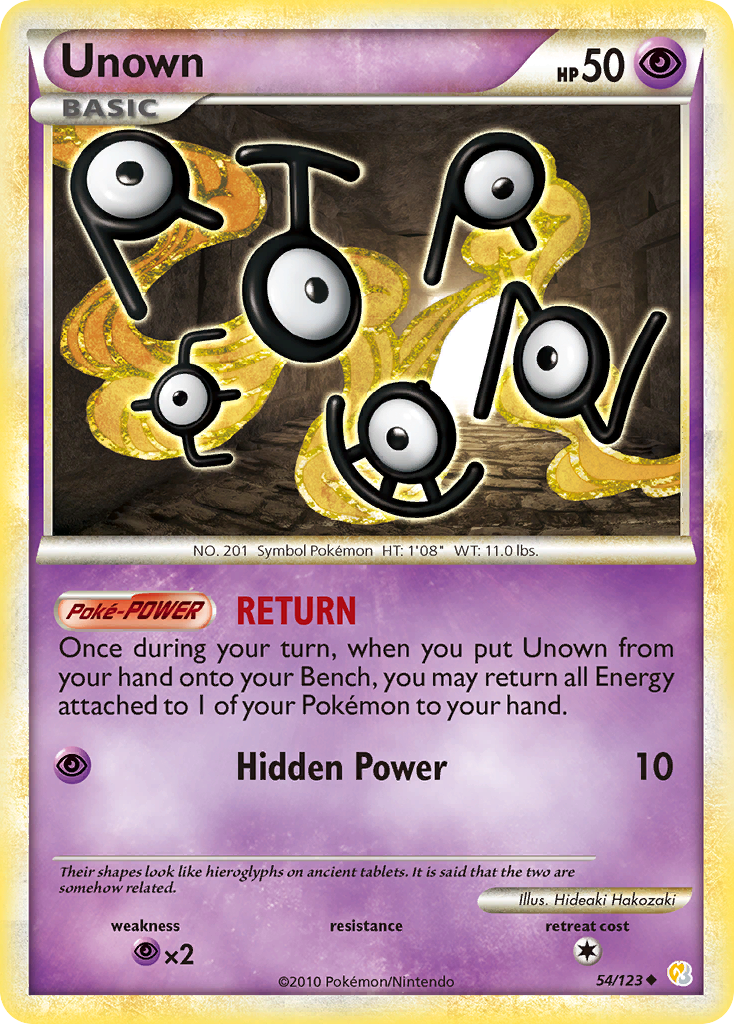 Unown (54) — HeartGold SoulSilver #54/123