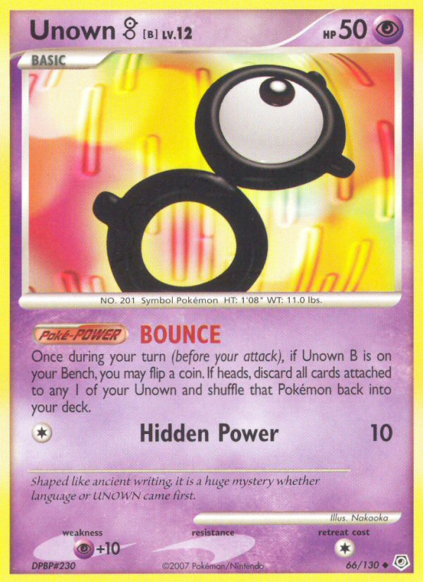 Unown [B] — Diamond and Pearl #66/130