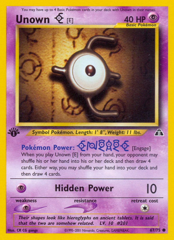 Unown [E] — Neo Discovery #67/75
