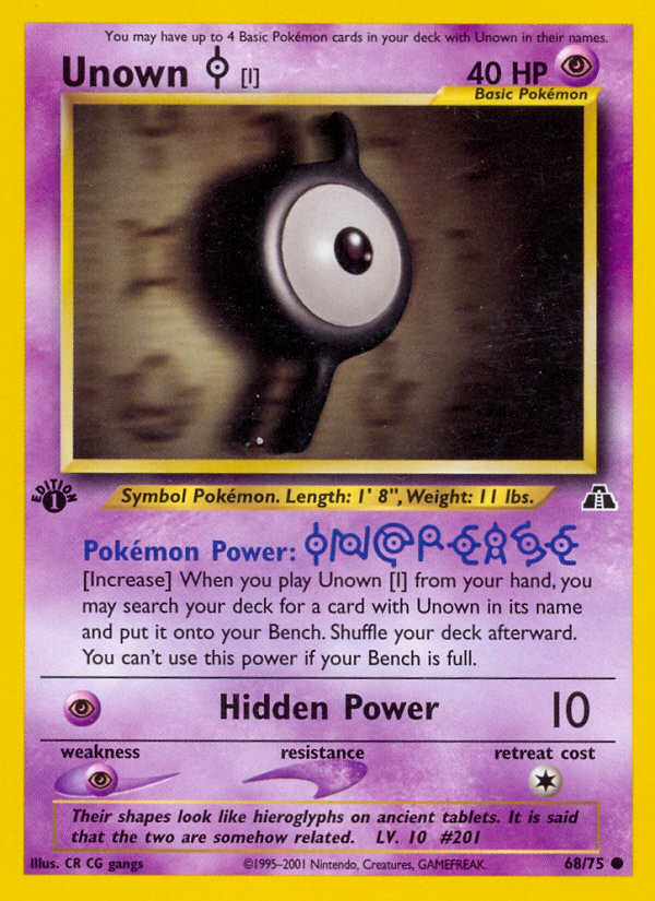 Unown [I] — Neo Discovery #68/75