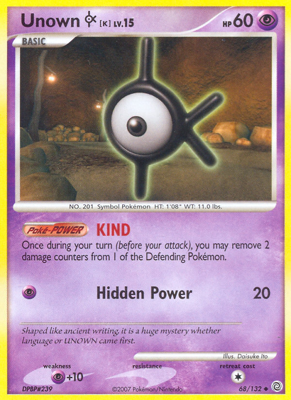 Unown [K] — Secret Wonders #68/132