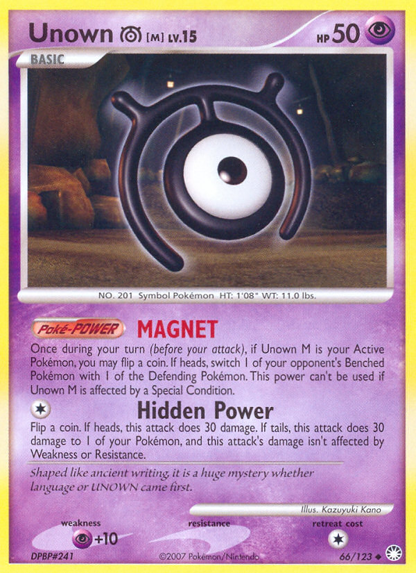 Unown [M] — Mysterious Treasures #66/123