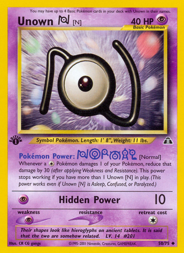 Unown [N] — Neo Discovery #50/75