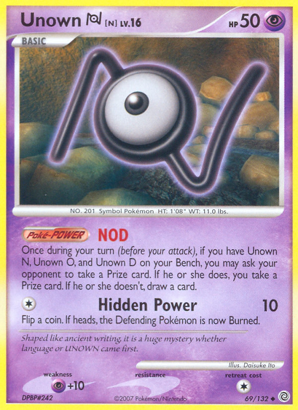 Unown [N] — Secret Wonders #69/132
