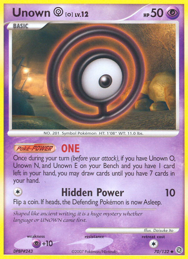 Unown [O] — Secret Wonders #70/132