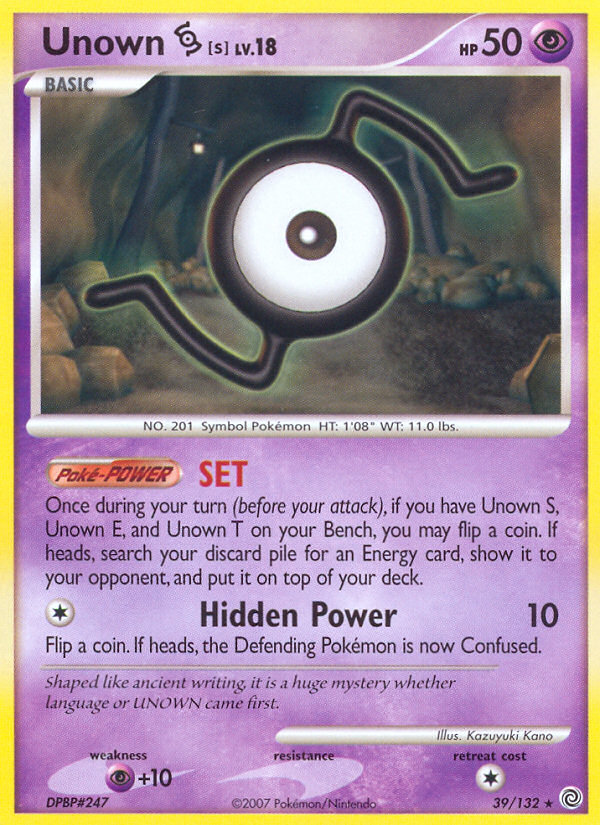 Unown [S] — Secret Wonders #39/132