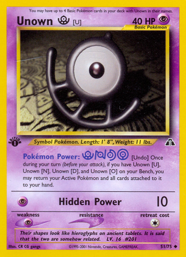 Unown [U] — Neo Discovery #51/75